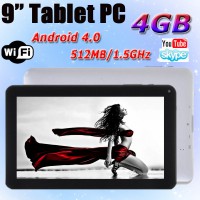 Opcoes de Idioma 9 polegadas android 4.0 tela capacitiva 512m 4gb wifi câmera 5 pontos multi touch 1.5 ghz allwinner a13 tablet pc da0073 da0318